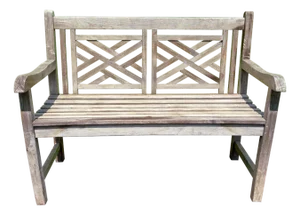 Chippendale Style Teak Bench