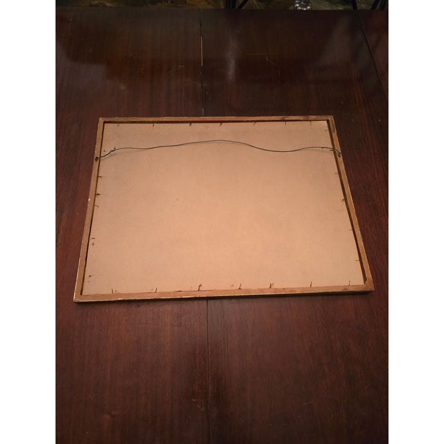 Vintage Pre Mid Century Watercolor Painting Street Scene For Sale - Image 9 of 10