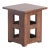 Mission Solid Oak Square End Table With Cut Outs - Walnut (W1) For Sale