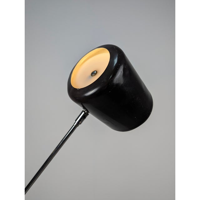 Black Magneto Floor Lamp from H. Fillekes, 1950s For Sale - Image 8 of 18