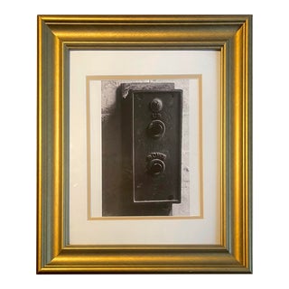 Black and White Art Photo Industrial Elevator Panel For Sale