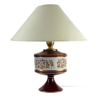 Italian Ceramic Fiorentine Table Lamp, 1960s For Sale