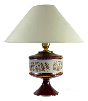 Italian Ceramic Fiorentine Table Lamp, 1960s