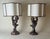 Italian Putti Table Lamps in Giltwood, 1970s, Set of 2 For Sale - Image 9 of 18
