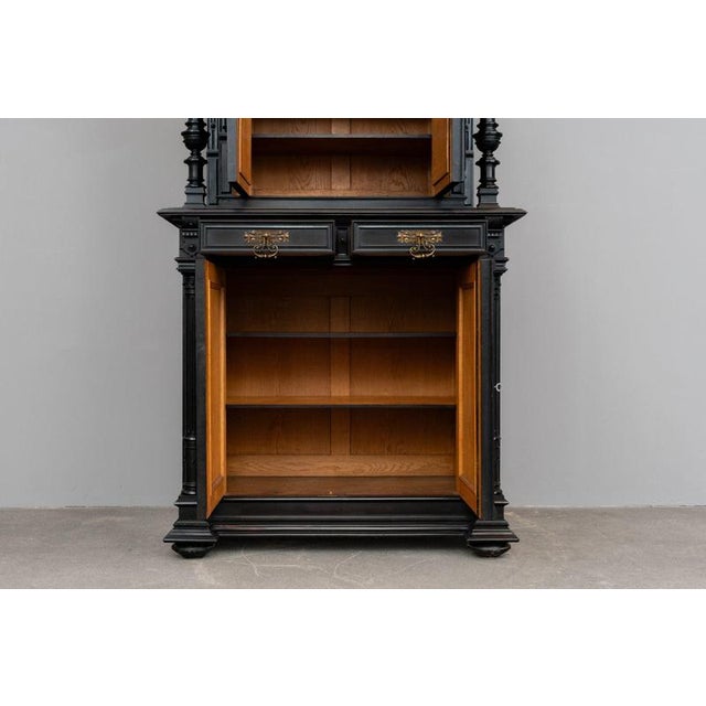 Gründerzeit Sideboard in Black, 1800s For Sale - Image 12 of 18