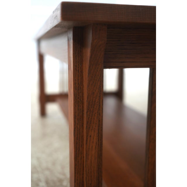 Brown Stickley Mission Oak Coffee Table Arts & Crafts For Sale - Image 8 of 13