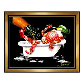 Late 20th Century Bubbly Bath II, Michael Godard For Sale