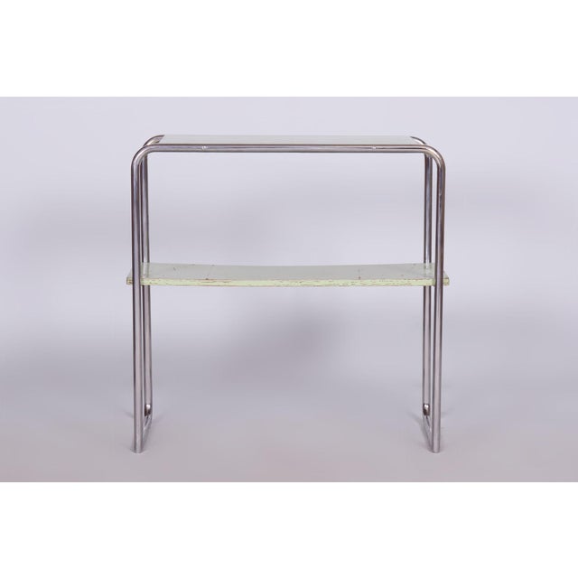 Bauhaus Chrome Side Table attributed to John Hagemann for Thonet, Germany, 1930s For Sale - Image 6 of 7