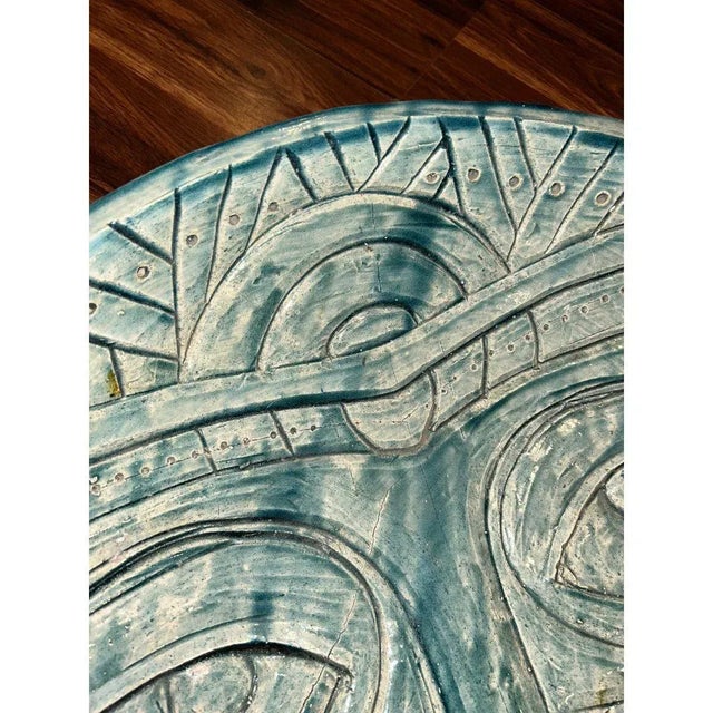 2000 - 2009 Gene Pearson “Guardian of Dreams” Raku-Fired Ceramic Mask Bowl, Jamaica, 2000s For Sale - Image 5 of 7