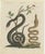 Bertuch, Black Snake with Hummingbird, 1805, Print For Sale - Image 3 of 12