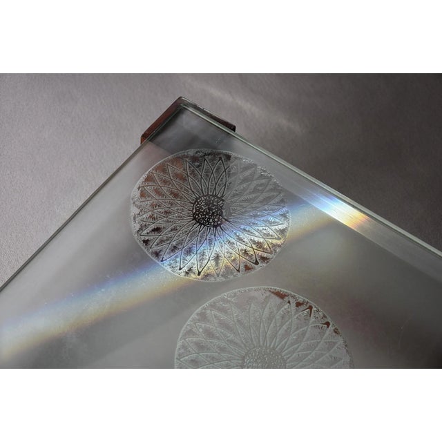 Model 2461 Glass and Beech Coffee Table by Max Ingrand for Fontana Arte, 1960s For Sale - Image 6 of 15