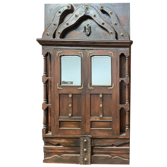 Antique Rustic Barn Door Brutalist Mid Century Library Door 83x42 For Sale - Image 4 of 5