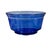 Hazel Atlas Cobalt Blue White Band Glass Cereal Bowls Set of 4 5" For Sale In San Francisco - Image 6 of 9