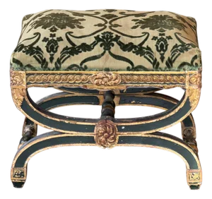 Early 19th Century French Empire Parcel Gilt Stool