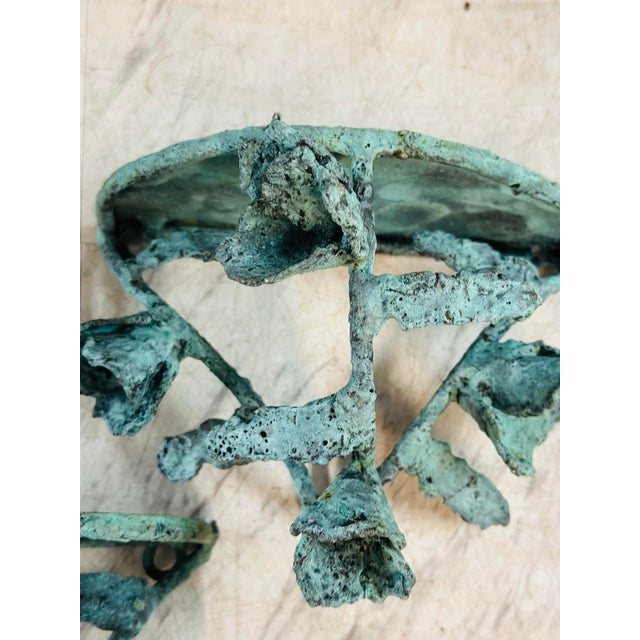 Contemporary Hand Crafted Bronze Wall Brackets For Sale - Image 3 of 10