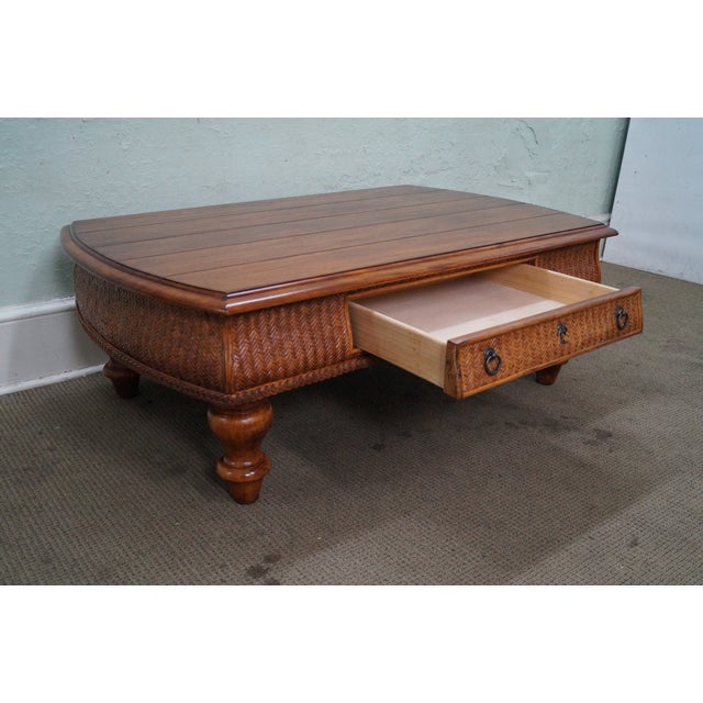 Tommy Bahama for Lexington Rattan Coffee Table Chairish