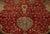 1920s Hand Knotted Antique Hereke Rug in Red and Beige Brown Medallion Pattern For Sale - Image 5 of 7