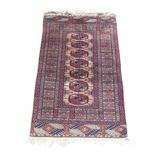 1940s Vintage Persian Throw Rug- 2′ × 3′6″ For Sale