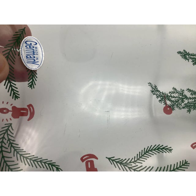 Mid 20th Century Mid 20th Century Vintage German Christmas Serving Plate For Sale - Image 5 of 13