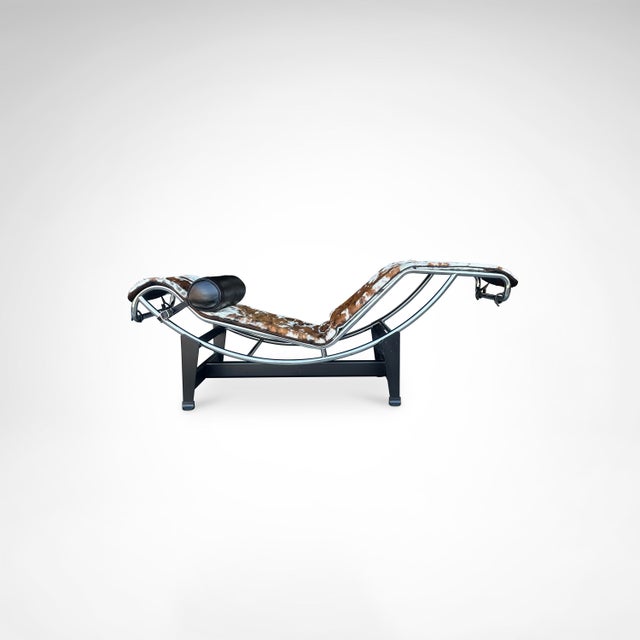 Double Ponyskin LC4 Chaise Longue by Le Corbusier for Cassina, 1990s For Sale - Image 6 of 18