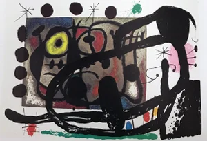 1965 Joan Miro Original Lithograph DM13151d Derriere Le Miroir