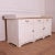 Good Scottish original painted dairy dresser base with a scrubbed sycamore top. 1860. Height to worktop is 37". This piece...