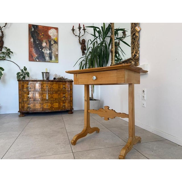 Gründerzeit Rural Sewing Table For Sale - Image 12 of 12