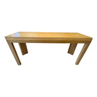 Vintage Console Entrance Table - Thomasville Geometric Lines 1975 For Sale