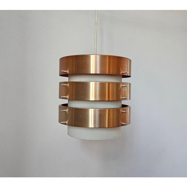 Mid-Century Modern Mid-Century Modern Pendant Light in style of Jo Hammerborg, Denmark, 1970s For Sale - Image 3 of 16