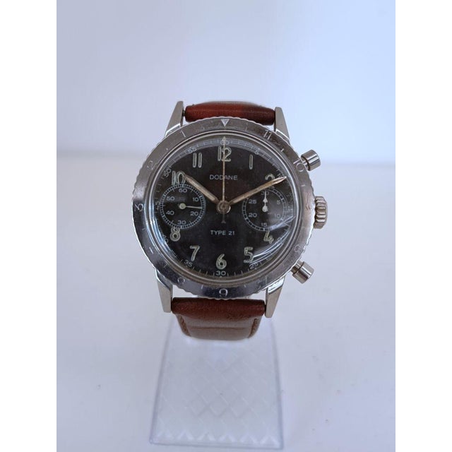 Type 21 Military Chronograph from Dodane, 1960-69 For Sale - Image 14 of 16