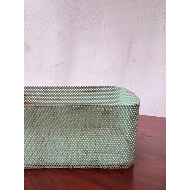 Mid-Century Modern French Perforated Metal Planter by Mathieu Matégot, 1956 For Sale - Image 11 of 16