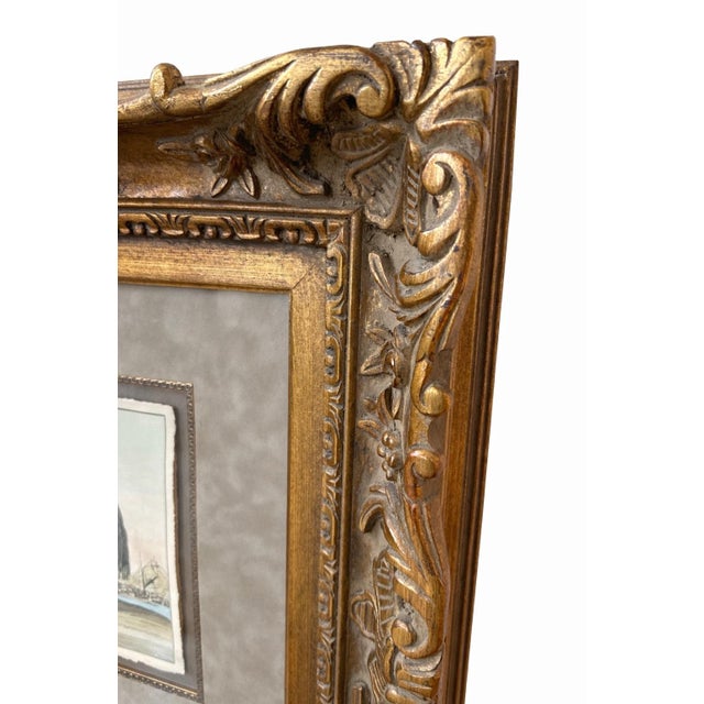 Sculpture Materials 1980s Monumental French Equestrian Style Engravings in Deep Antiqued Gilt Frames – Pair For Sale - Image 7 of 7