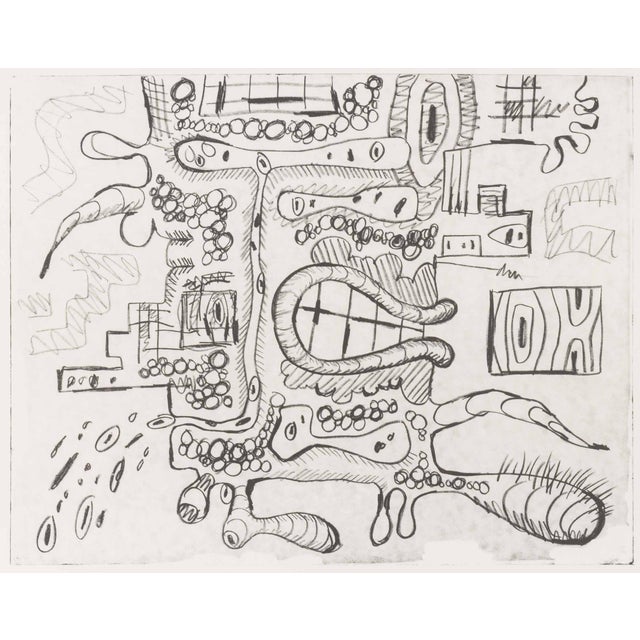 Carroll Dunham (American, b. 1949), Abstract Composition, Lithograph on Zerkall Paper, 1994, signed in pencil lower left,...