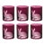 ARTEL Barnyard Collection Rabbit Double Old Fashioned Glasses in Fuchsia, Set of 6 For Sale
