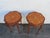 Early 1900s French Carved Inlay Round Side End Tables a Pair 6375a For Sale - Image 13 of 14