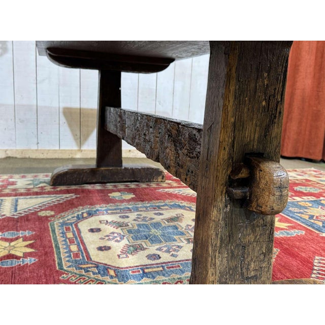 Antique English Monastery Table in Oak, 1800s For Sale - Image 16 of 18
