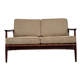Danish Teak Loveseat For Sale