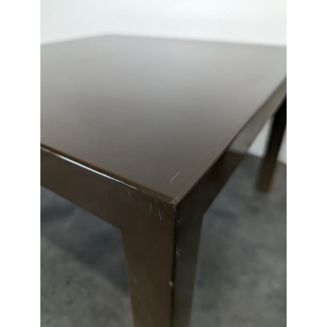 Frosted Brown Lacquered Side Tables, Set of 2 For Sale - Image 4 of 6
