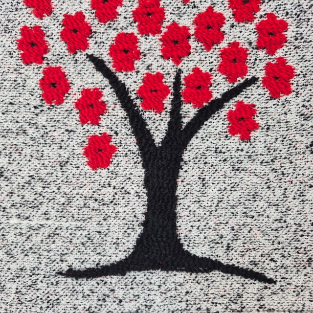 1990s Handwoven Wool Wall Tapestry by Finnvilla Oy, Finland, 1990s For Sale - Image 5 of 8