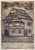 Cracow Poland Etching of Polish Synagogue, Jewish temple. From very rare small edition. Most are signed in Hebrew and /or...
