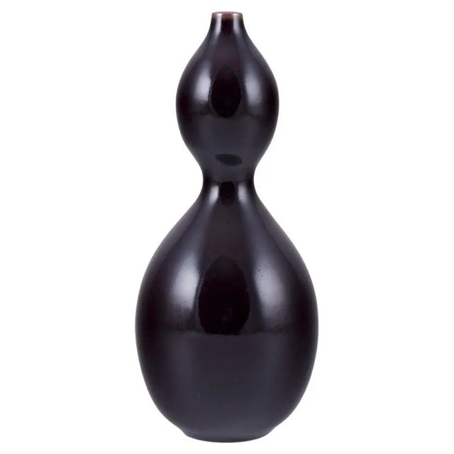 Stoneware Vase with Double Gourd-Shaped by Nils Thorsson for Royal Copenhagen, 1930s For Sale - Image 6 of 6