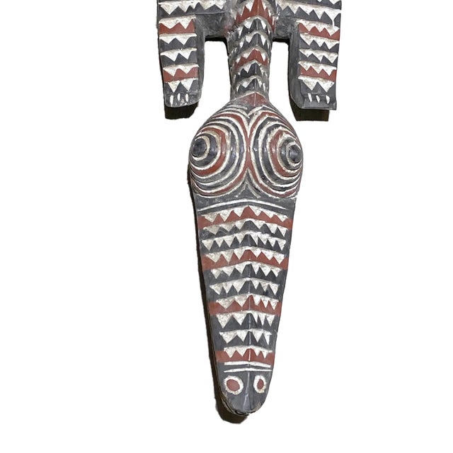 Vintage African Life Size Mask Crocodile Nuna Bobo Burkina Faso 79" W For Sale - Image 4 of 7