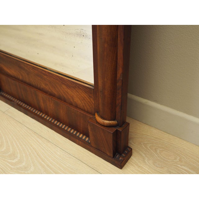 Danish Mirror with Wooden Frame, 1970s For Sale - Image 9 of 15