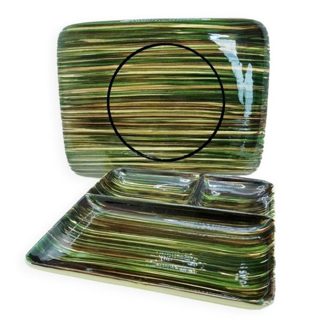 Cheese Plate Set from St Clément, France, 1960s, Set of 2 For Sale - Image 16 of 16