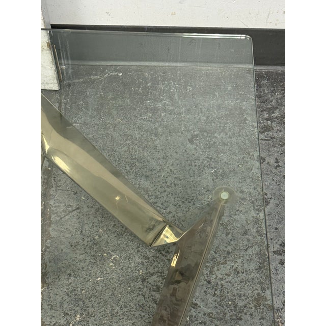 2010s Calvin Chrome + Glass Side Tables, Pair For Sale - Image 5 of 12