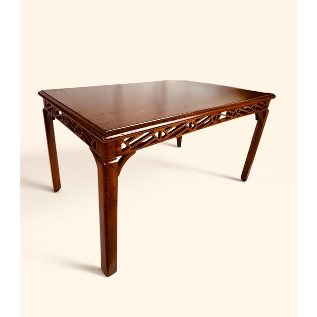 Mid Century Chinese Chippendale Fretwork Cocktail Table For Sale - Image 11 of 18