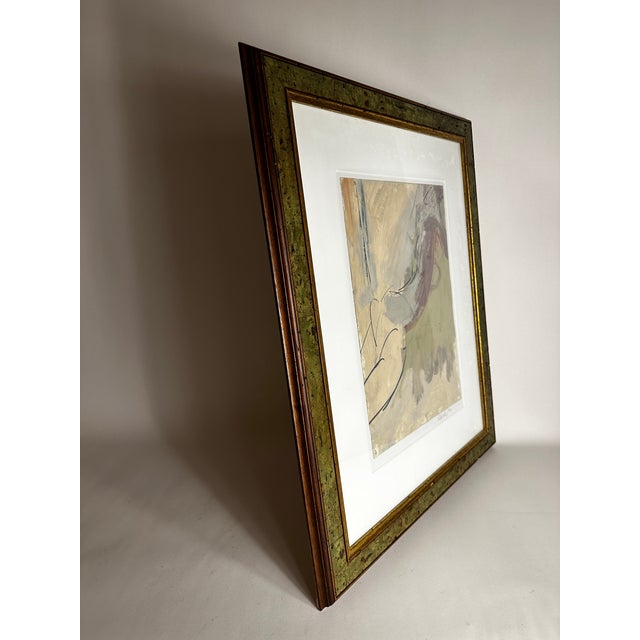 Pastel Abstract Painting Signed Dina Podolsky 1999, Framed For Sale - Image 4 of 8