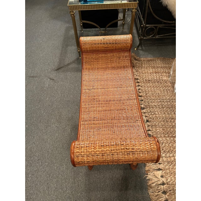 Rattan & Bamboo Organic Modern Bench For Sale In Philadelphia - Image 6 of 13