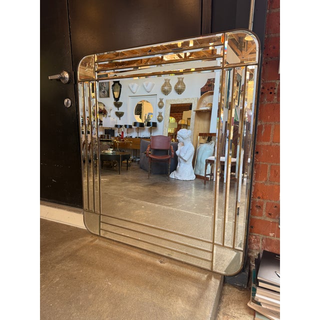 1970s Antonio Lupi Art Deco Wall Mirror, Italy, C. 1970s For Sale - Image 5 of 11