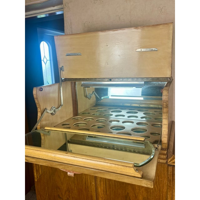 Vintage Art Deco Metaphoric Cocktail Drinks Cabinet, 1930s For Sale - Image 10 of 18